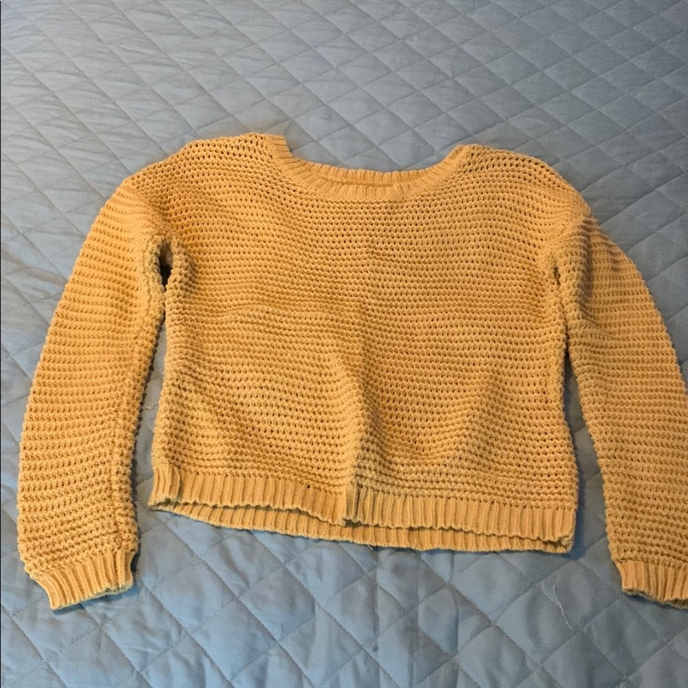 Aeropostale Yellow Crew Neck Sweater
